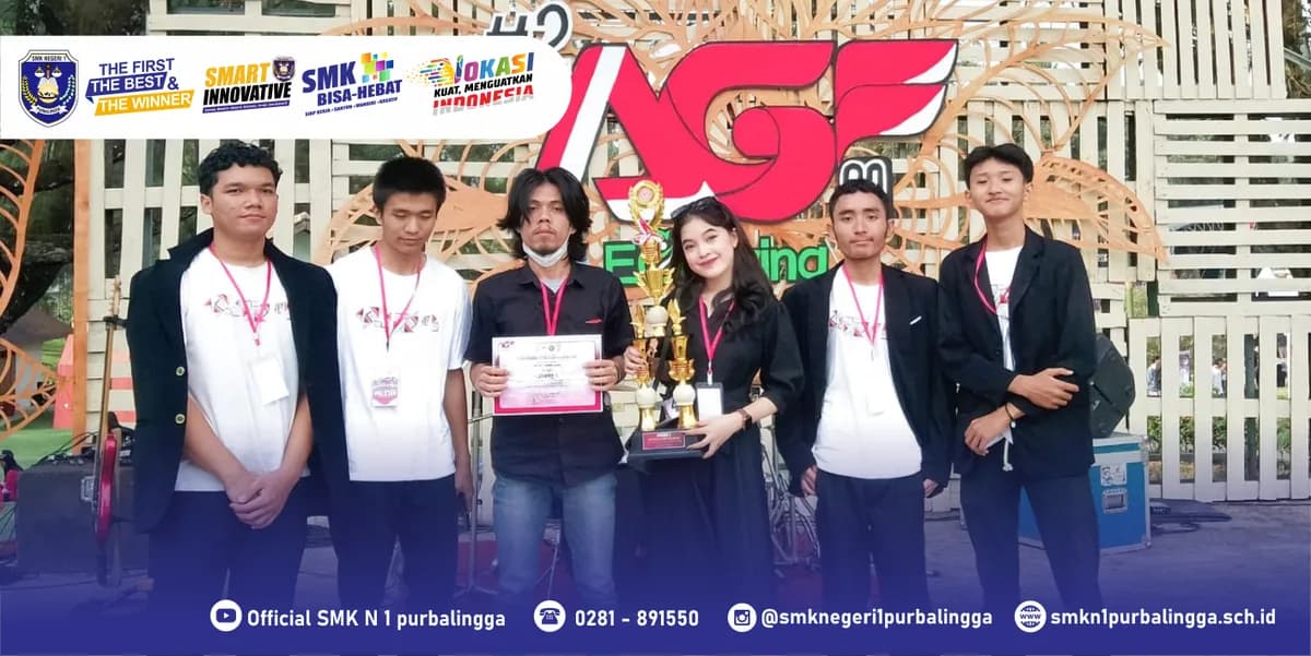 Band Pelajar SMKN 1 Purbalingga Raih Juara 1 Festival Band Pelajar di Amazing Golaga Festival 2023