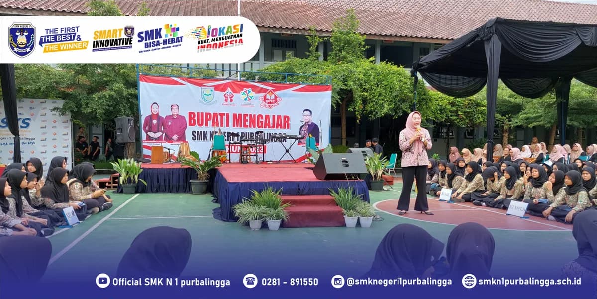 Program Bupati Mengajar di SMKN 1 Purbalingga: Motivasi Kepemimpinan dan Literasi Demokrasi Pemuda