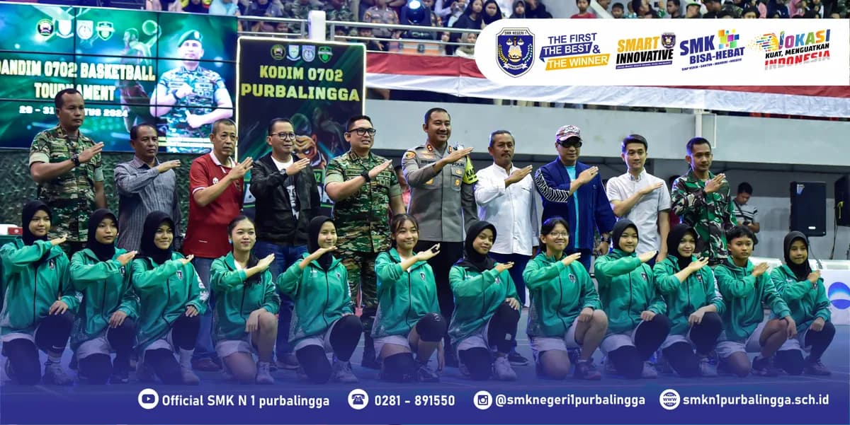 Debut Gemilang di Piala Dandim 0702: Tim Bola Basket Putri SMKN 1 Purbalingga Sabet Juara Dua