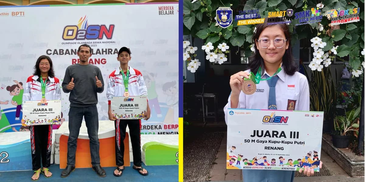 Prestasi Nasional Gemilang: Atlet Renang SMKN 1 Purbalingga Raih Medali Perunggu di O2SN Nasional Jakarta