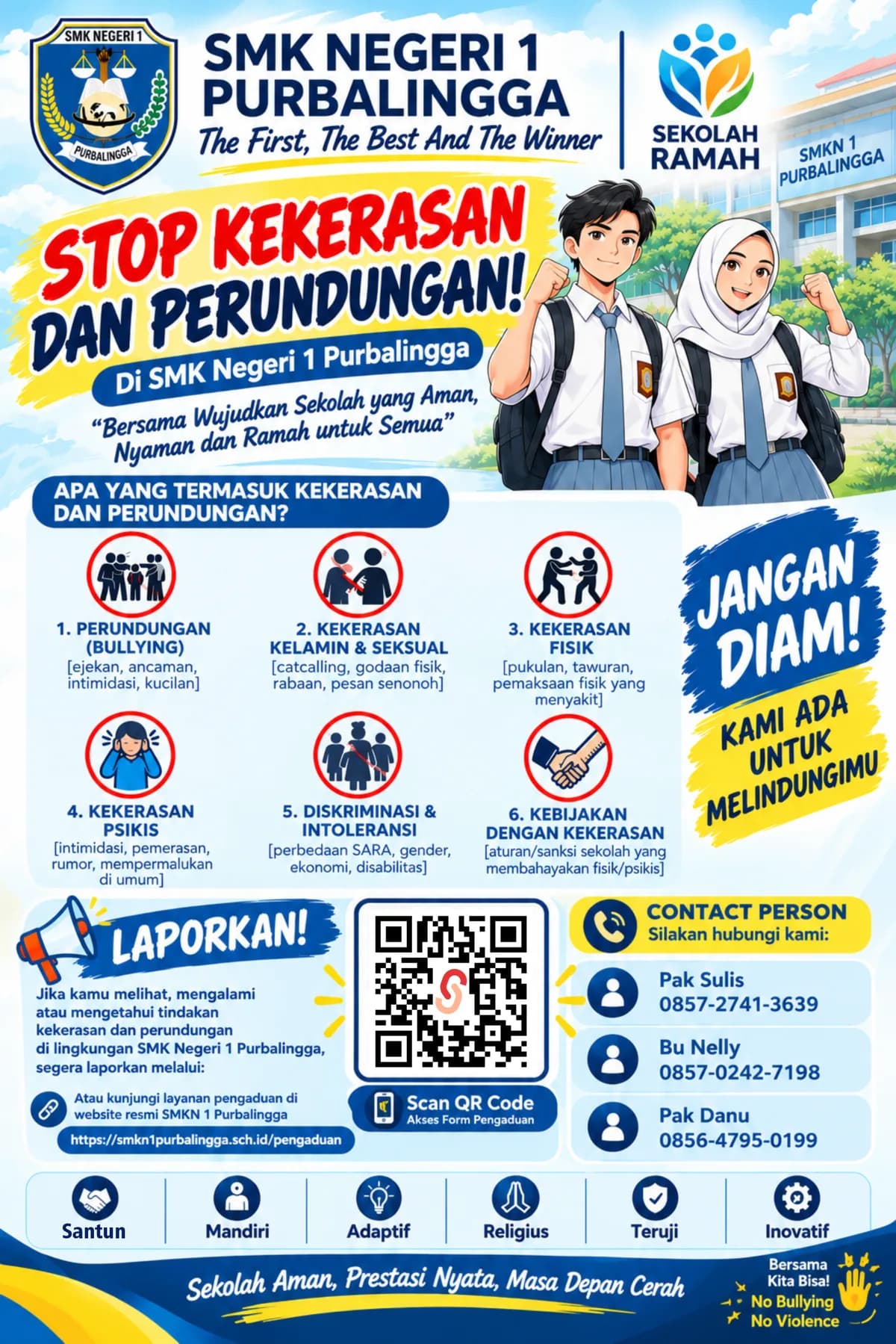Deklarasi Bersama Civitas Akademika SMEGA: Wujudkan Lingkungan Sekolah Aman Bebas Kekerasan dan Perundungan